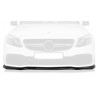 Rajout de pare choc noir brillant adaptable sur Mercedes Classe C AMG 14+
