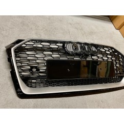 Calandre silver adaptable sur Audi A5 B9 (16-19) Look RS5