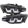 2x Phares avants BMW Serie 3 F30 F31 Xenon look Black
