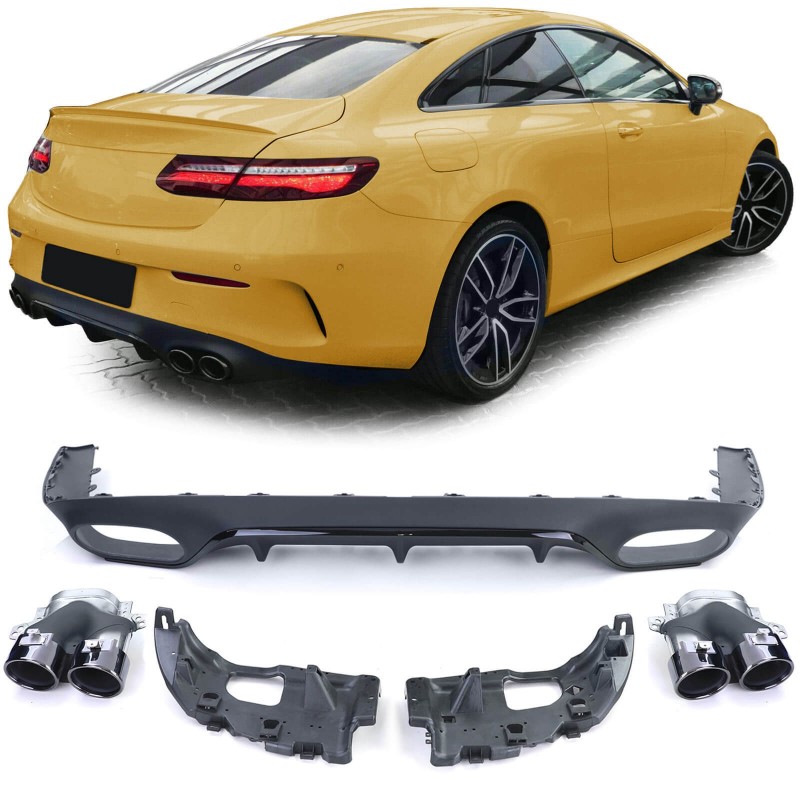 Diffuseur arrière Mercedes Classe E C238 A238 coupé / cabrio look E53 AMG (16-19)