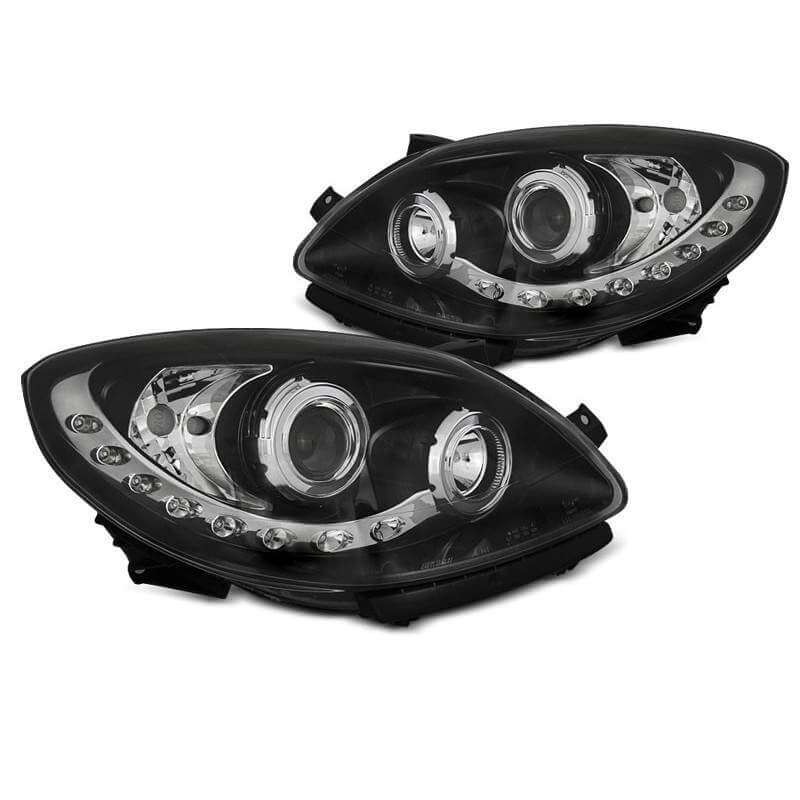 2x Phares Renault Twingo Noir (07-11)