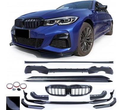 Kit carrosserie BMW série 3 G20 M Performance Noir Brillant (18+)