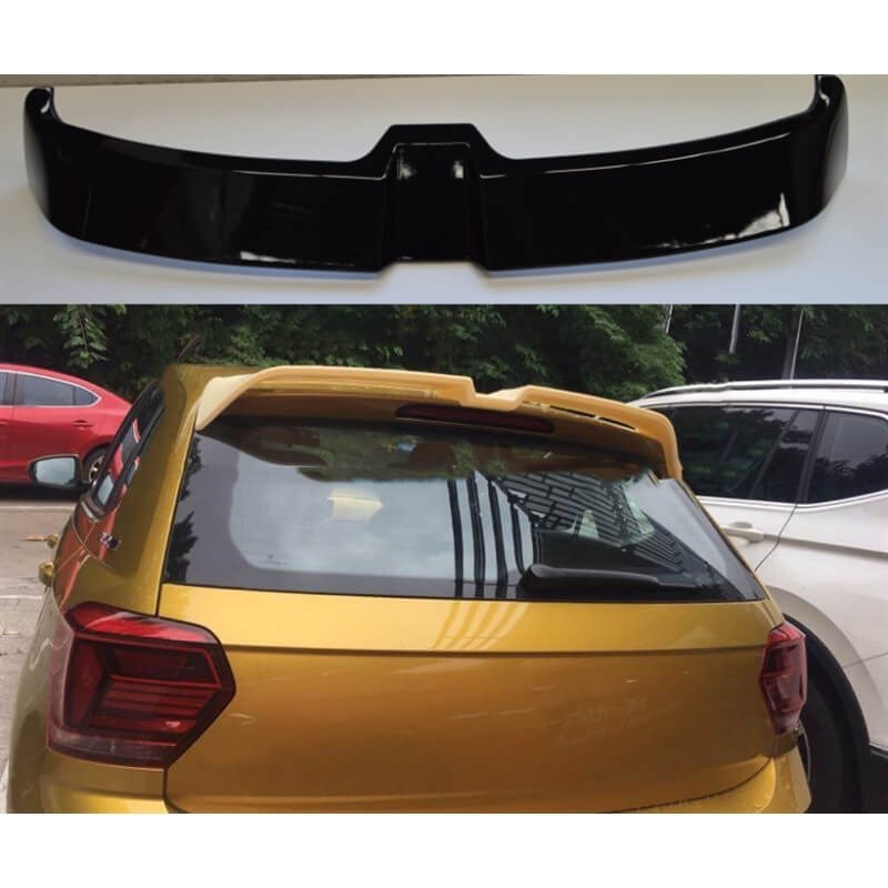 Becquet adaptable sur Volkswagen Polo AW Noir Brillant (17-21) Look GTI