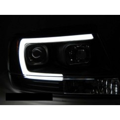 2x Phares à LED look Xenon Chrysler Jeep Grand Cherokee (99-05)