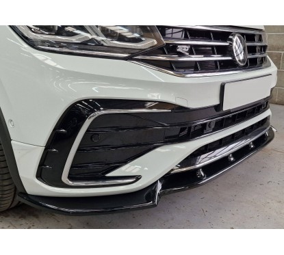 Rajout de pare choc avant noir brillant Vw Tiguan R-Line (20+)