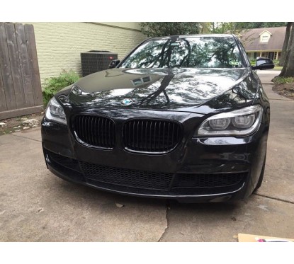 2x Grilles de Calandre BMW Serie 7 F01 F02 F03 F04 Noir Brillant 08-