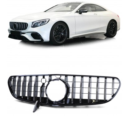 Calandre Panamericana AMG Mercedes classe S Coupe Cabrio C217 A217 Noir et chrome (18-22)