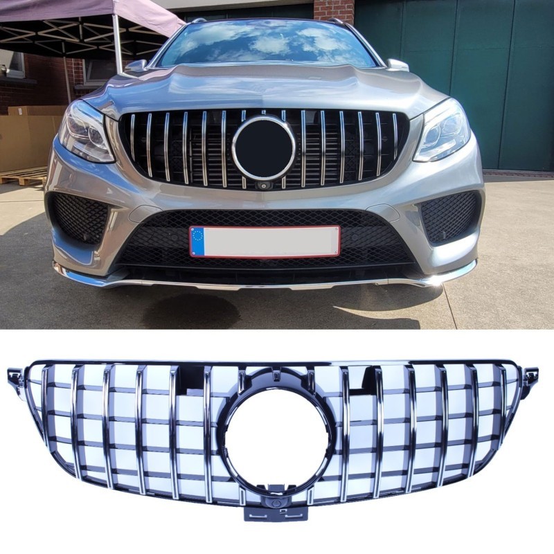 Calandre Mercedes GLE W166 Noir brillant/Chrome Panamericana (15-19)