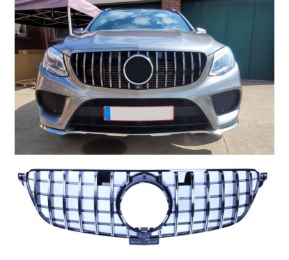 Calandre Mercedes GLE W166 Noir brillant/Chrome Panamericana (15-19)