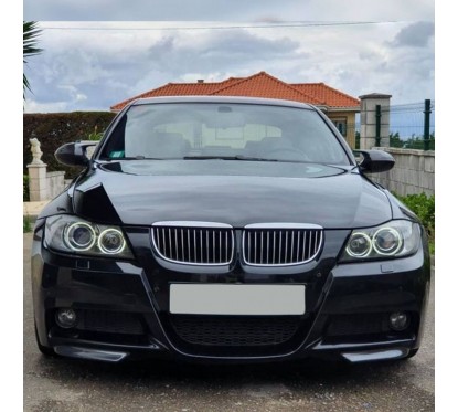 2x Splitters peint Noir brillant BMW série 3 E90 E91 (05-08) avec Pack M
