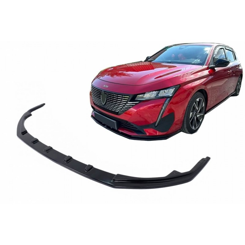 Rajout de pare choc avant noir brillant Peugeot 308 (21+)