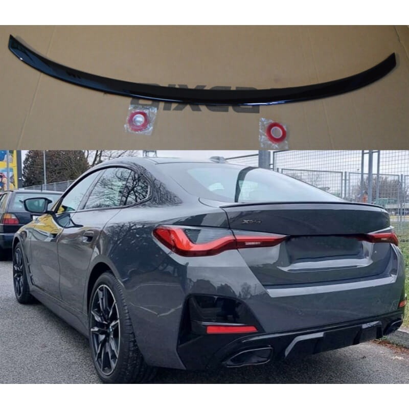 Becquet noir brillant BMW Série 4 G26 Gran Coupé et i4 (21+) Look M