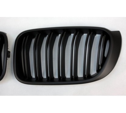 2x Grilles de Calandre BMW X3 F25 Facelift / X4 - M Performance Noir Mat 14+