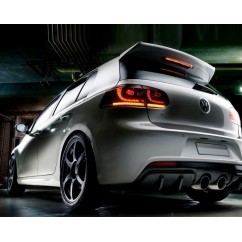 2x Feux a LED Golf VI GTI R Line fumes