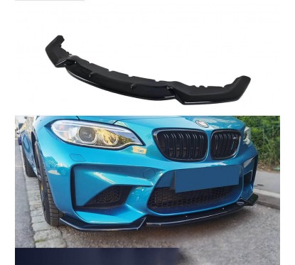 Rajout de pare choc avant noir brillant BMW M2 F87 (16-20)