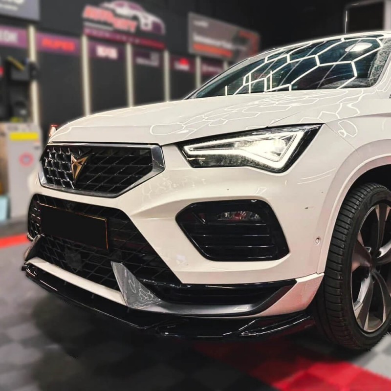 Rajout de pare choc avant noir brillant Cupra Ateca 2018+