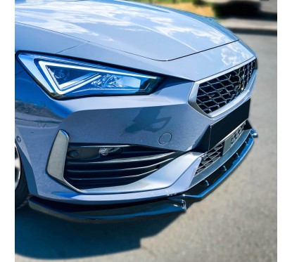 Rajout de pare choc avant noir brillant Cupra Leon 2020+