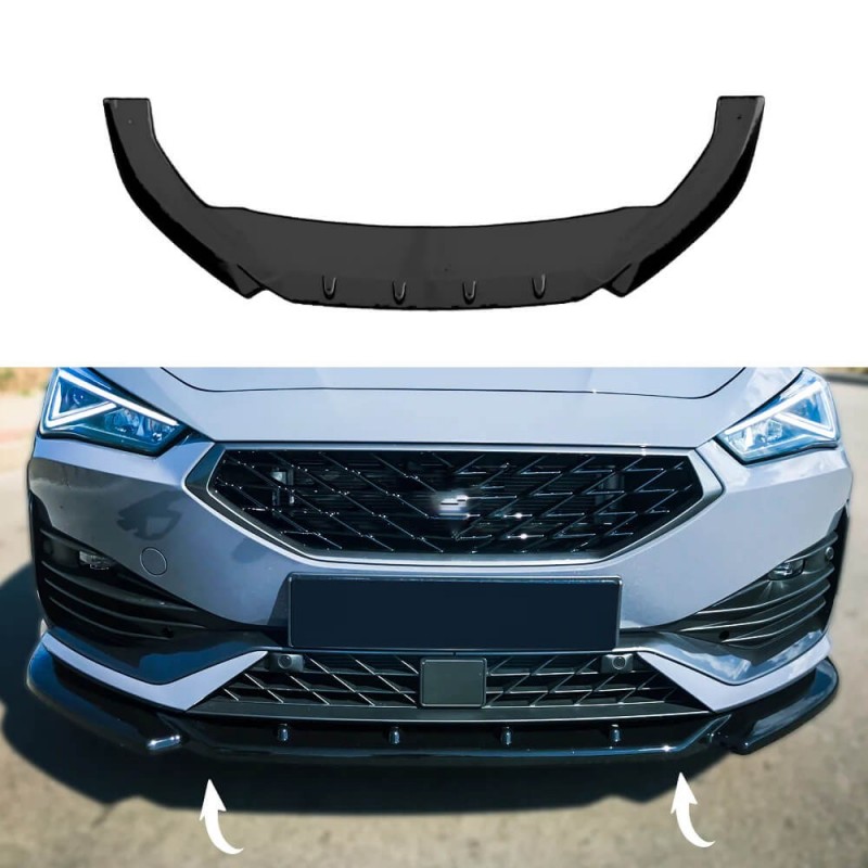 Rajout de pare choc avant noir brillant Cupra Leon 2020+