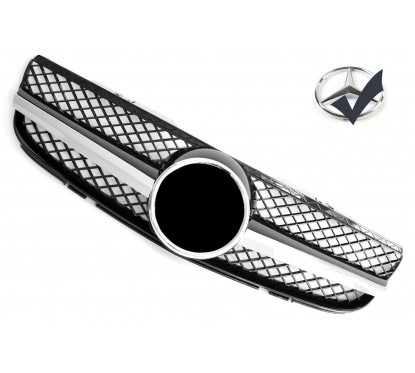 Calandre AMG Noir et chrome Mercedes SL R230 (06-08)