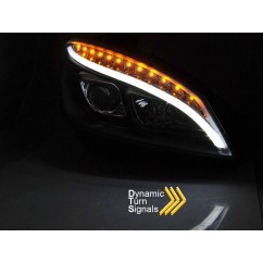 2x Phares avants à LED Mercedes Classe C W204 (07-10) Chrome
