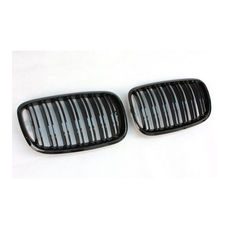 2x Grilles de Calandre BMW X6 E71 Noir brillant M Performance (06-13)