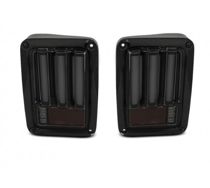 2x Feux arrières Jeep Wrangler (07-18) LED fumés v2