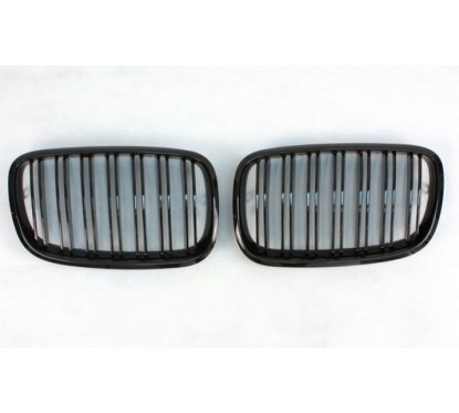 2x Grilles de Calandre BMW X6 E71 Noir brillant M Performance (06-13)