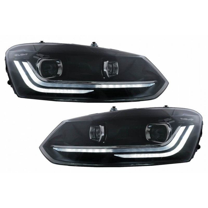 2x Phares FULL LED adaptables sur Volkswagen Polo MK5 6R 6C clignotants dynamiques (10-17)