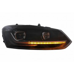 2x Phares FULL LED Volkswagen Polo MK5 6R 6C clignotants dynamiques de 2010 à 2017