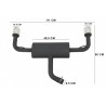 Ligne d'échappement complete Look GTI Volkswagen Golf 7 VII 13+