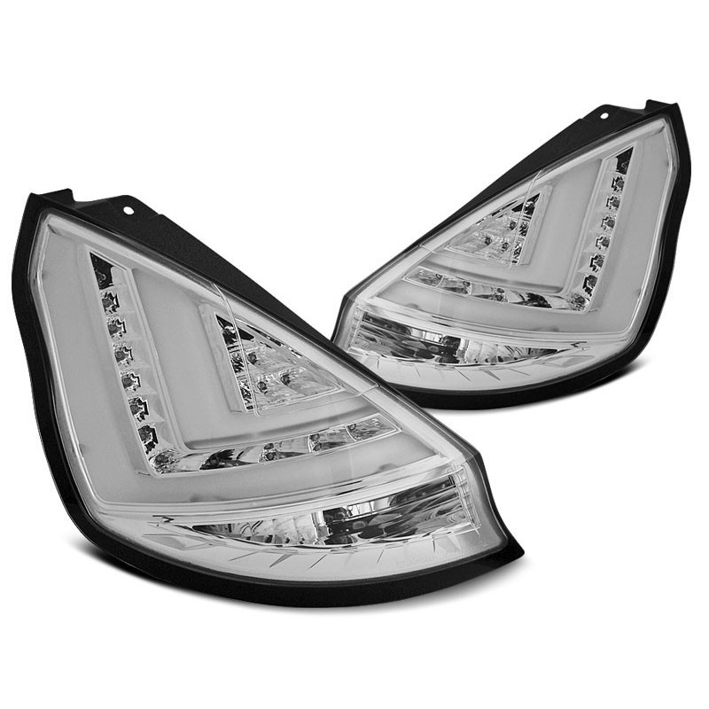 2x Feux arrières LED Ford Fiesta MK7 (12-16) Chrome