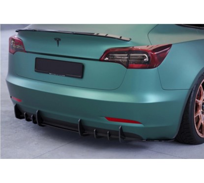 Rajout de diffuseur arrière adaptable sur Tesla Model 3 17+