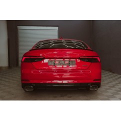 Diffuseur arrière noir brillant Audi A5 F5 (17-19) Look RS5 (version S-Line)