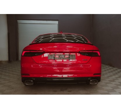 Diffuseur arrière noir brillant Audi A5 F5 (17-19) Look RS5 (version S-Line)