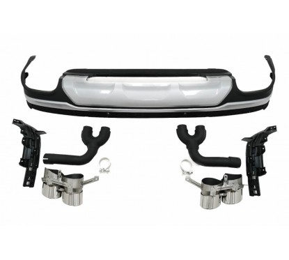 Diffuseur arrière + embouts d'échappements Audi Q7 4M (20+) Look SQ7