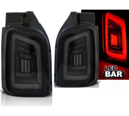 2x Feux arrières à LED fumés adaptable sur Vw T5 Transporter (03-15)