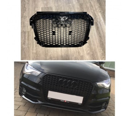 Calandre noire brillant Audi A1 Look RS1 2010 à 2014