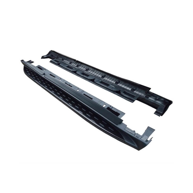 2x Marches pieds Noir brillant Mercedes ML W166 (11-15)