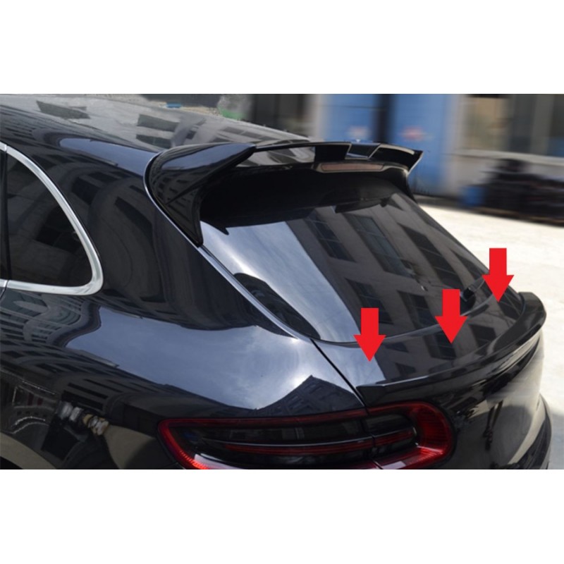 Becquet de coffre noir brillant Porsche Macan (13-18)
