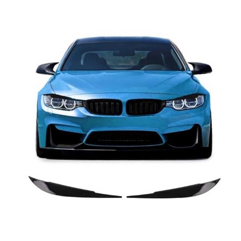 Couvres Phares Noir Brillant BMW série 4 F32 F33 F36 (13-21)