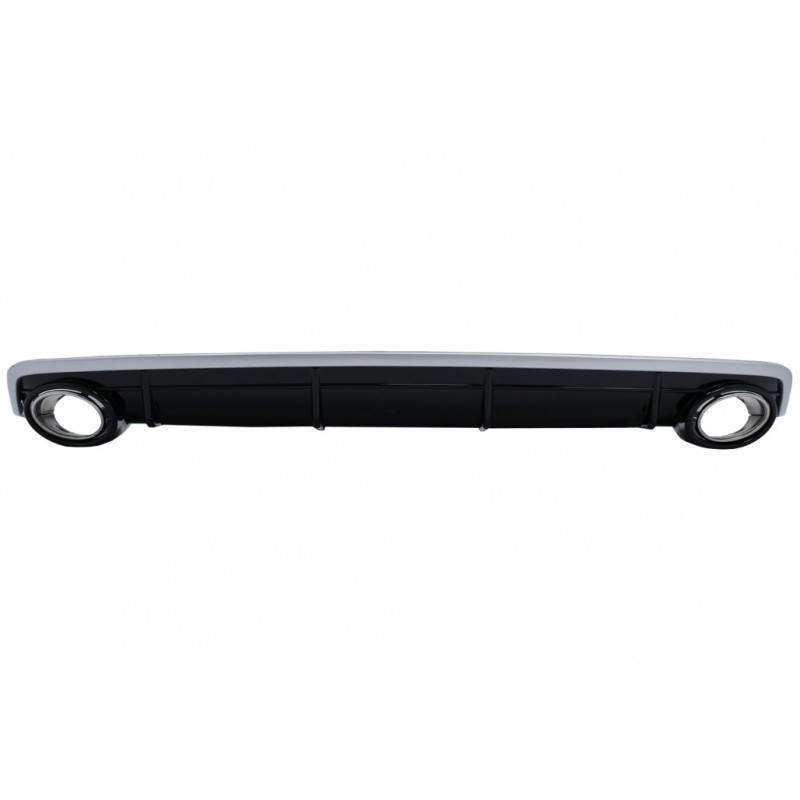 Diffuseur arrière + embouts d'échappements Audi Q7 (15-19) Pare choc standard