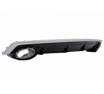 Diffuseur arrière + embouts d'échappements Audi Q7 (15-19) Pare choc standard