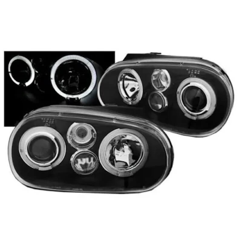 2x Phares Angel Eyes Vw Golf 4 IV (97-03)