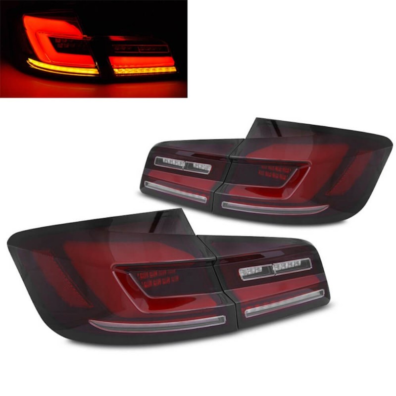 2x Feux arrières rouge fumé Full LED BMW Série 5 F10 (10-16)