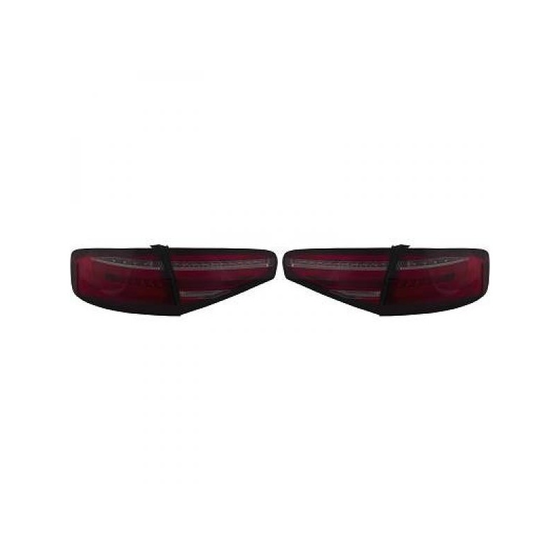 2x Feux arrières noir fumé adaptables sur Audi A4 Berline (13-15)