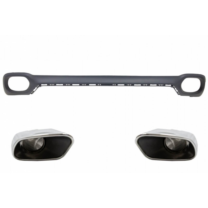 Diffuseur arrière + embouts d'échappements adaptable sur BMW X6 F16 (14-19)