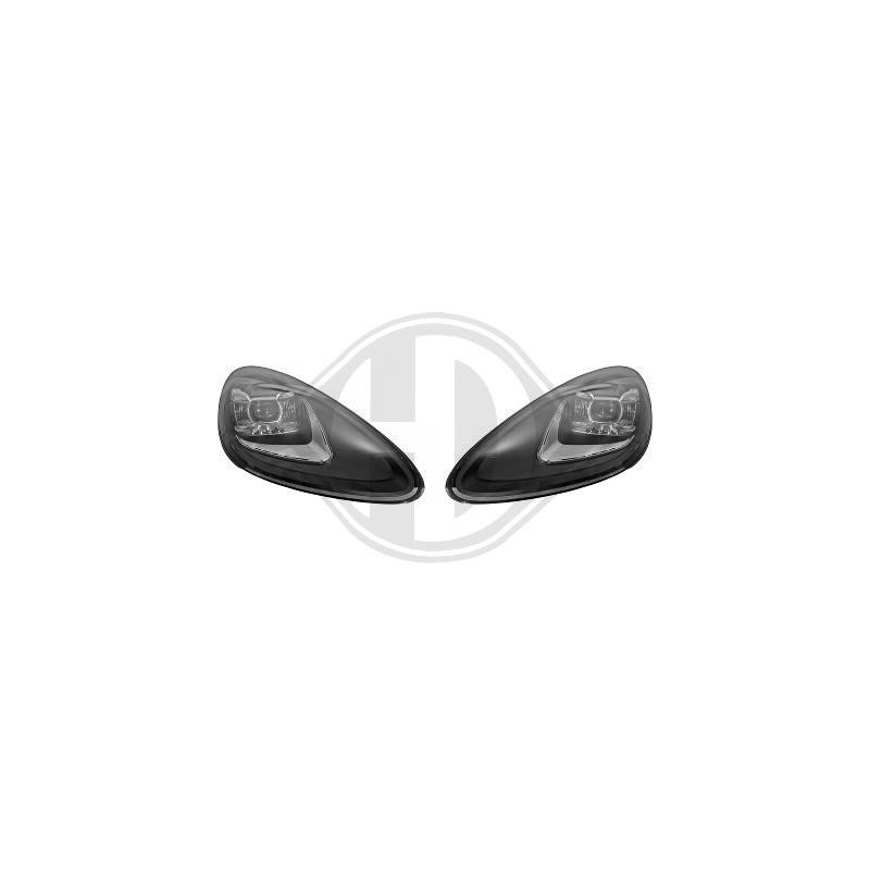 2x Phares LED adaptables sur Porsche Cayenne (10-14) Look Facelift