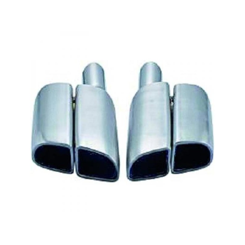 2x Embouts d'échappements chrome Porsche Panamera (16+) 2x Embouts d'échappements chrome Porsche Panamera (16+)