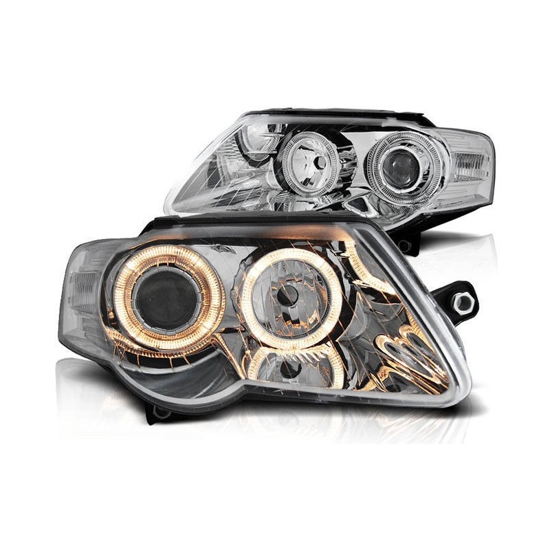 2x Phares avants adaptable sur Vw Passat B6 (05-10)