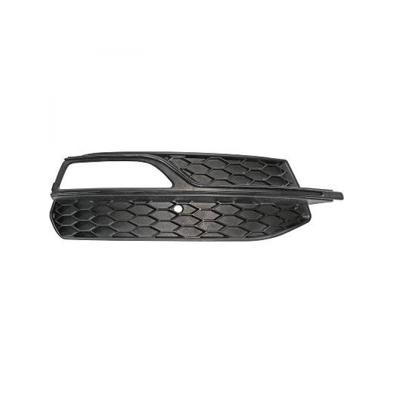 Grille anti brouillard droit adaptable sur Audi A3 8V Sline / S3 (12-16) insert noir